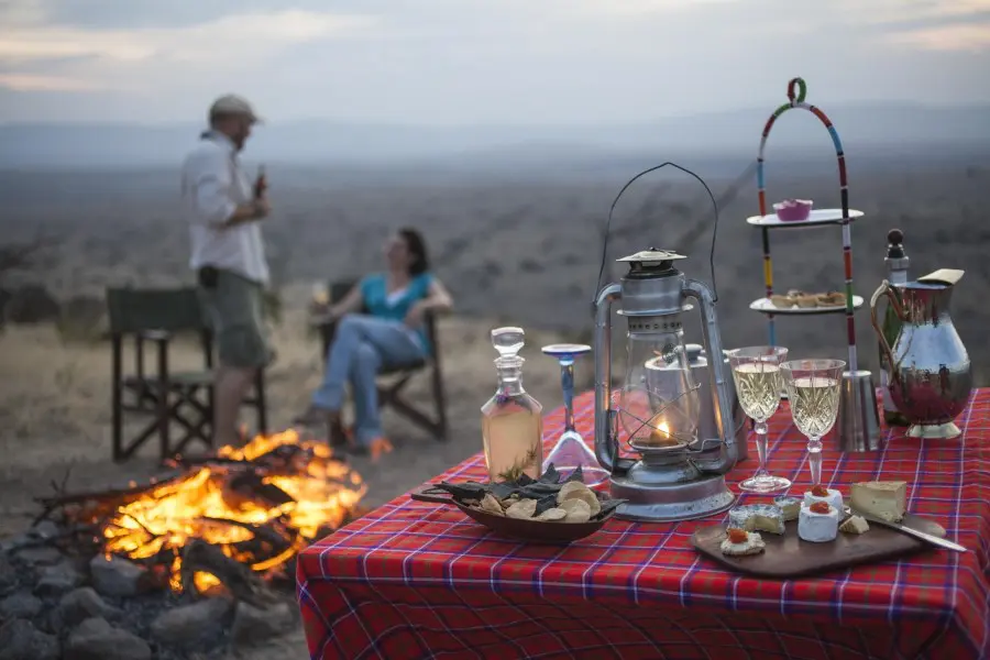 Experience a sundowner high-tea in the bush.