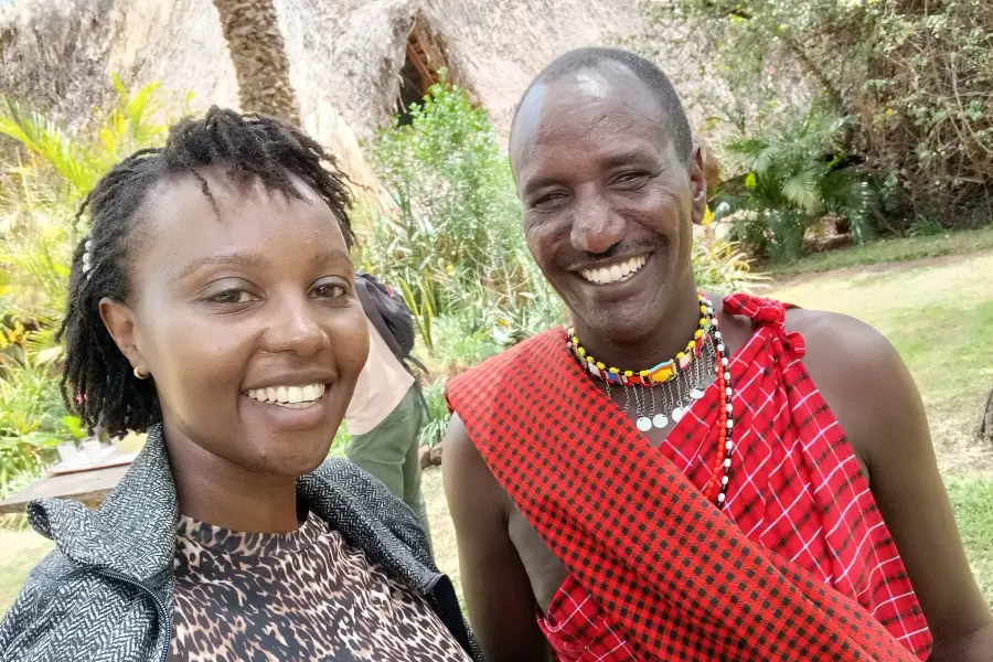 With the lovely Karmushu of Lewa Wilderness. 