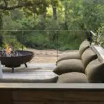 Relax next to the fire pit.