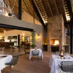 Romantic outdoor dining.