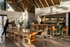 Sip on cocktails at the bar.