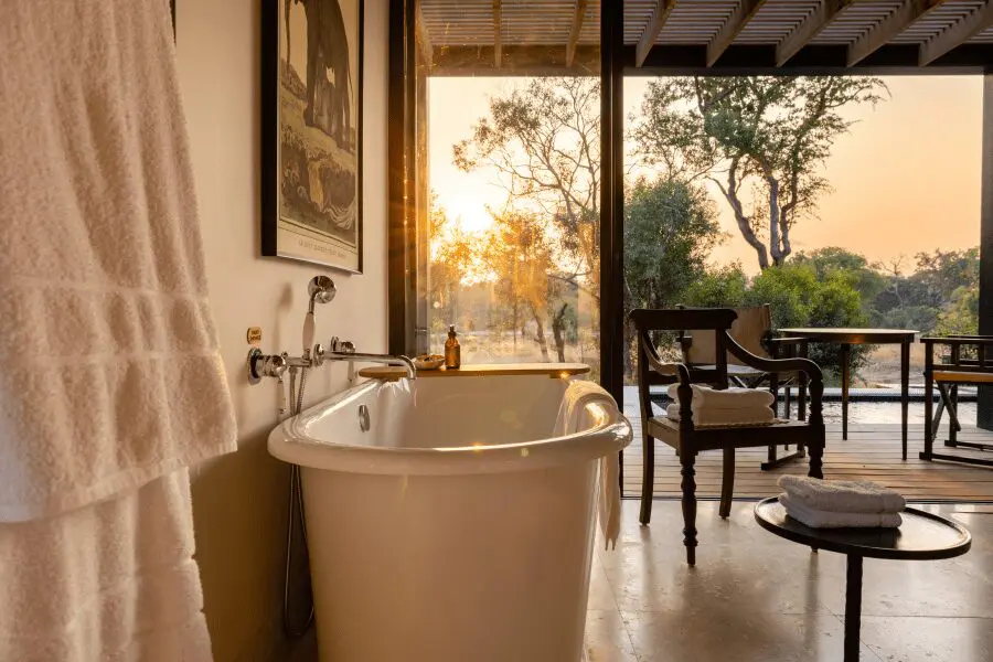 A luxury bathing experience.