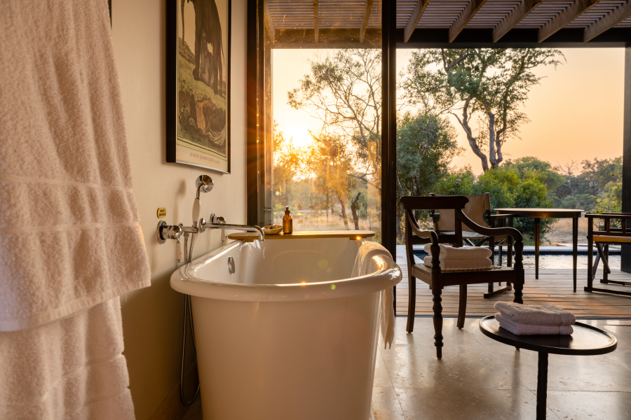 A luxury bathing experience.