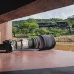 A photographic hide gets you close to the wildlife visiting the waterhole in front of the lodge. 