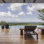 Refresh with a dip in the pool and relax on the loungers. 