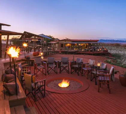 Breng je avonden door onder een deken van sterren. 