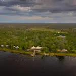 Aerial view of this pristine location. 