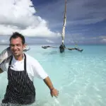 Coger la cena directamente del océano. 