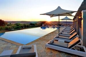 Sunrise at the pool. 