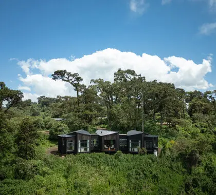 Lemala Osonjoi Lodge is nestled among lush greenery (rendered image).