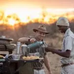 Sundowners in the bush.
