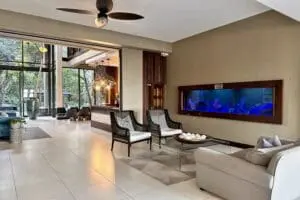 The hotel exudes an air of sophistication. 
