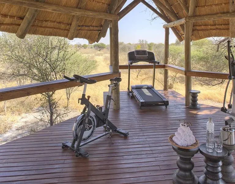 The open-air gym. 