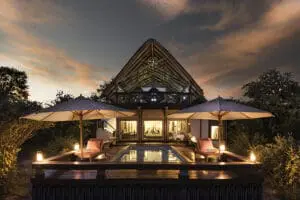 The two-story Pool Suite.