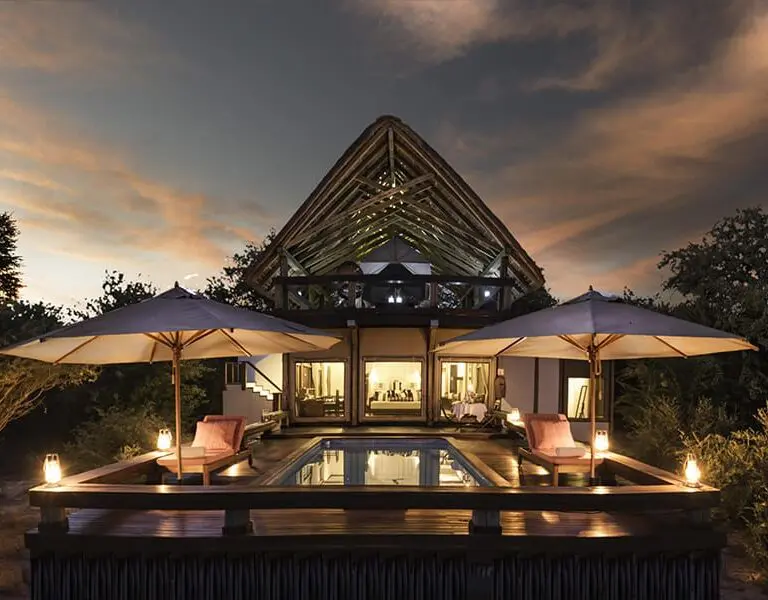 The two-story Pool Suite.