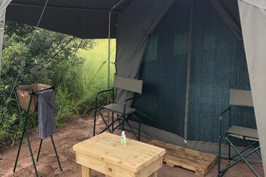 Relish in views of the Kalahari from your outside seating area. 