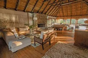 The extensive main lodge area at Karongwe River Lodge.