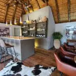 Karongwe River Lodge bar area.
