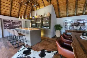 Karongwe River Lodge bar area.