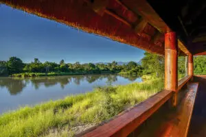 River views from the bird-watching hide.