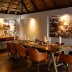 Indoor dining area.