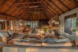 The extensive main lodge area at Karongwe River Lodge.