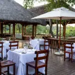 Outdoor dining.