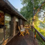 Your private deck also overlooks the river. 