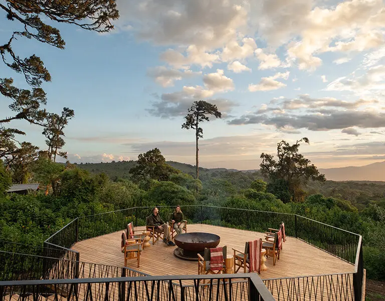 Enjoy evenings around the fire.