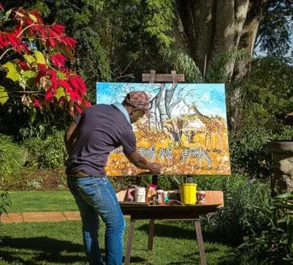 Artistas locales que se inspiran en la Granja Gibbs. 