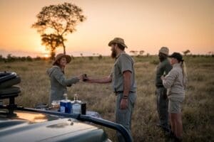 Relish in sundowners in the depth of the bush. 