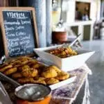 Buffet-style meals offer a variety of tasty dishes.