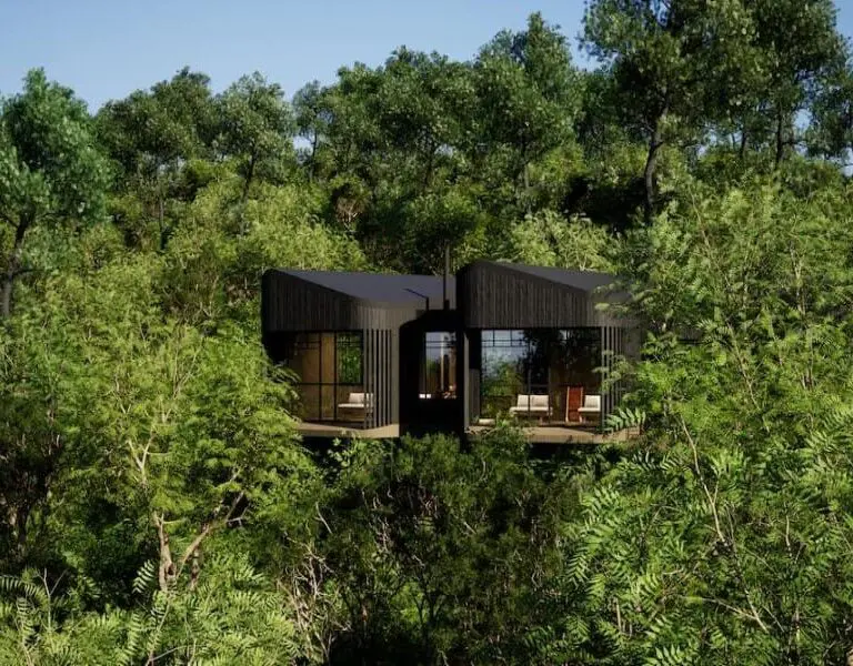 Standard suites offer views of the forests.