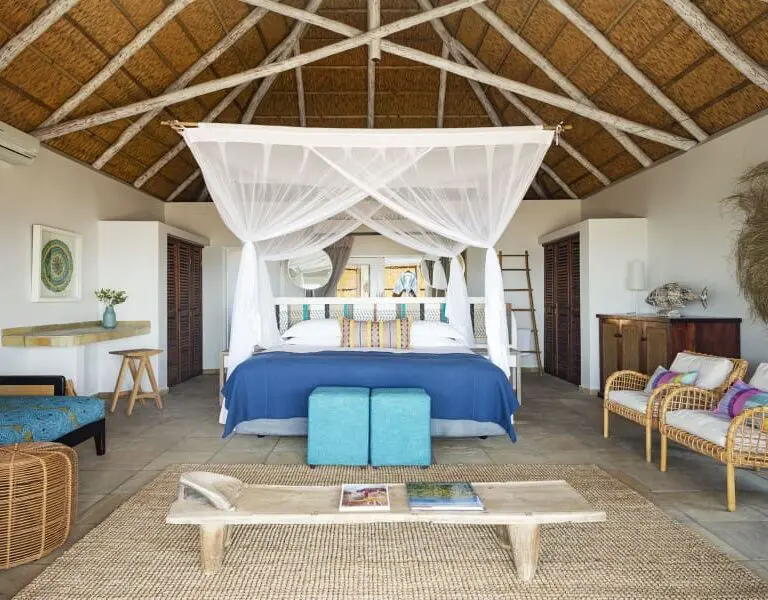 A cosy Beach Villa offers a romantic retreat for couples.