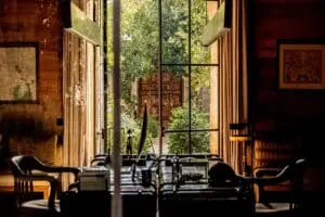 Retreat to the solitude of a library to catch up on emails. 