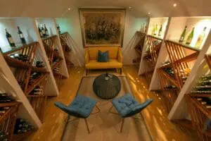 The cellar is a great place to taste a variety of fine wines. 