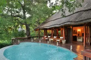 Swimming pool at the main lodge.