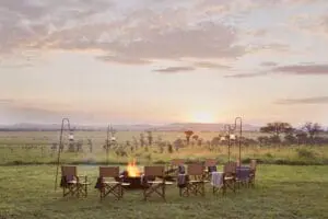 Sunsets around the fire pit | LABA Migration Camp