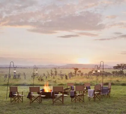 Sunsets around the fire pit | LABA Migration Camp