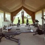 Tented gym | LABA Migration Camp