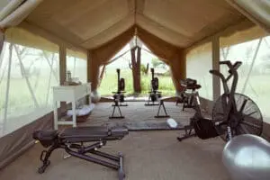 Tented gym | LABA Migration Camp