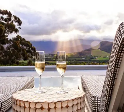 Beba deliciosos vinhos enquanto desfruta das vistas.