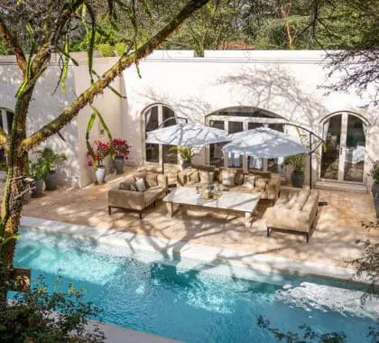 Casa Manzili en el suburbio Karen de Nairobi.