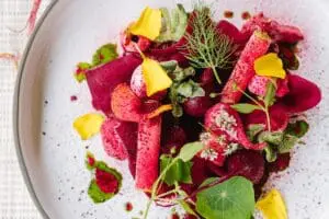 Gastronomía en los viñedos del Cabo. 