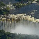 Victoria Falls in full flood season.