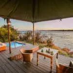 Old Drift Lodge Luxury Tented Suite exterior.