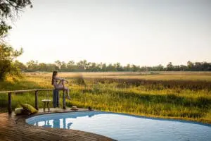 Escape the African heat with a dip in the pool at Stanley's Camp.