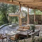 Saseka Tented Camp main lodge area.