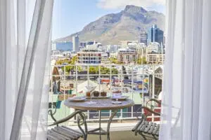 Take in the views of Table Mountain from your luxury suite at Queen Victoria Hotel.