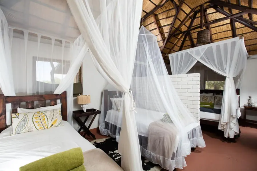 Family chalets are sub-divided and ideal for parents with children. 